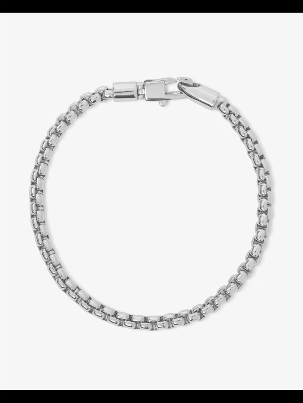 Melinda Maria Logan Rolo Chain Bracelet 6” Silver Plated Over Brass NWT